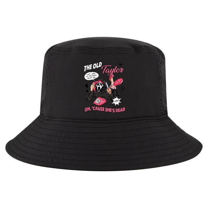The Old TS Cant Come To The Phone Right Now Funny Halloween Ghostface Cool Comfort Performance Bucket Hat