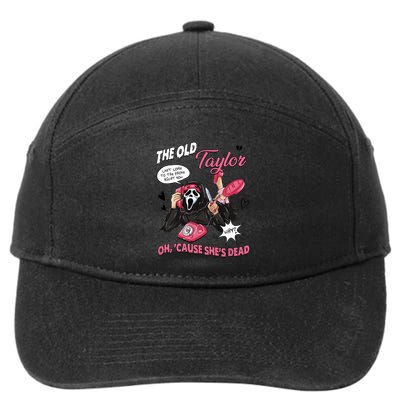 The Old TS Cant Come To The Phone Right Now Funny Halloween Ghostface 7-Panel Snapback Hat