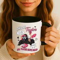 The Old TS Cant Come To The Phone Right Now Funny Halloween Ghostface Mug