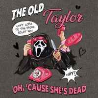 The Old TS Cant Come To The Phone Right Now Funny Halloween Ghostface Cotton Canvas Backpack