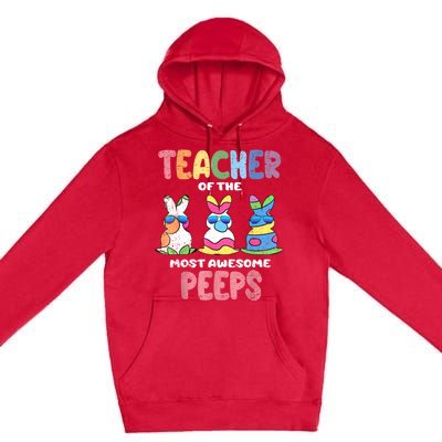 Teacher Of The Most Awesome Easter Bunny Spring Premium Pullover Hoodie