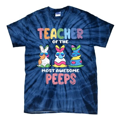 Teacher Of The Most Awesome Easter Bunny Spring Tie-Dye T-Shirt