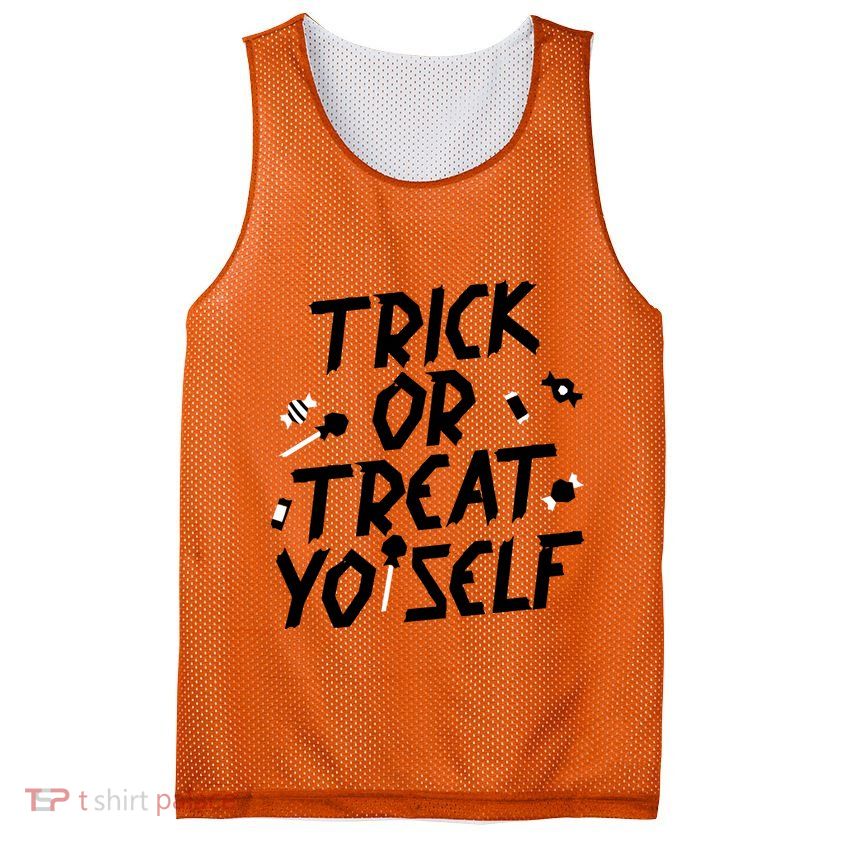 TRICK OR TREAT YO' SELF Mesh Reversible Basketball Jersey Tank