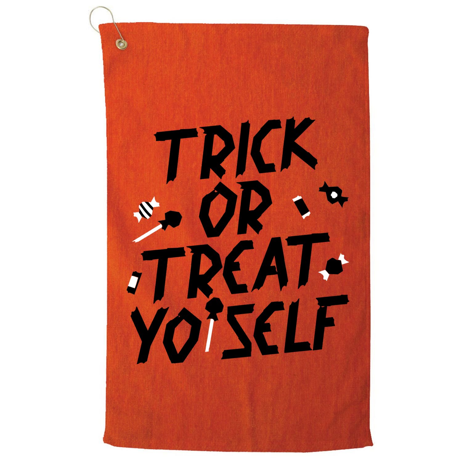 TRICK OR TREAT YO' SELF Golf Towel