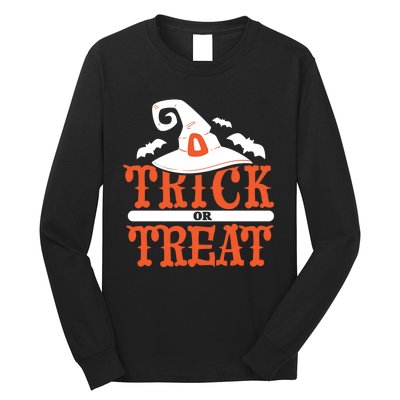 Trick Or Treat Halloween Witch Long Sleeve Shirt