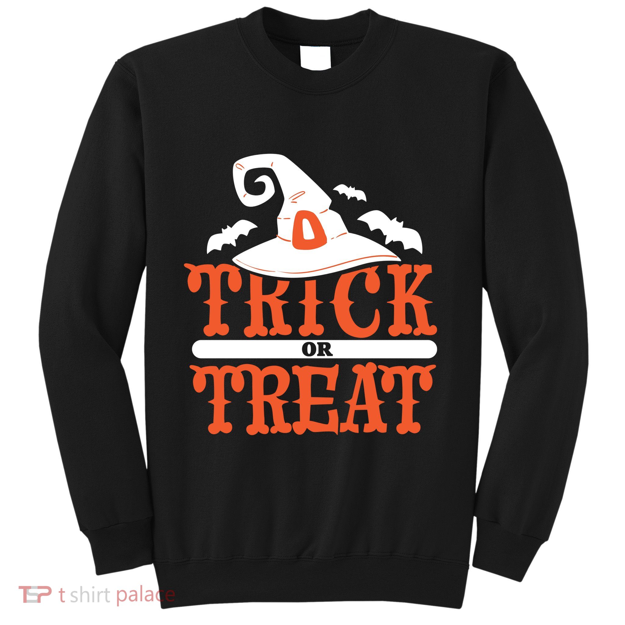Trick Or Treat Halloween Witch Sweatshirt