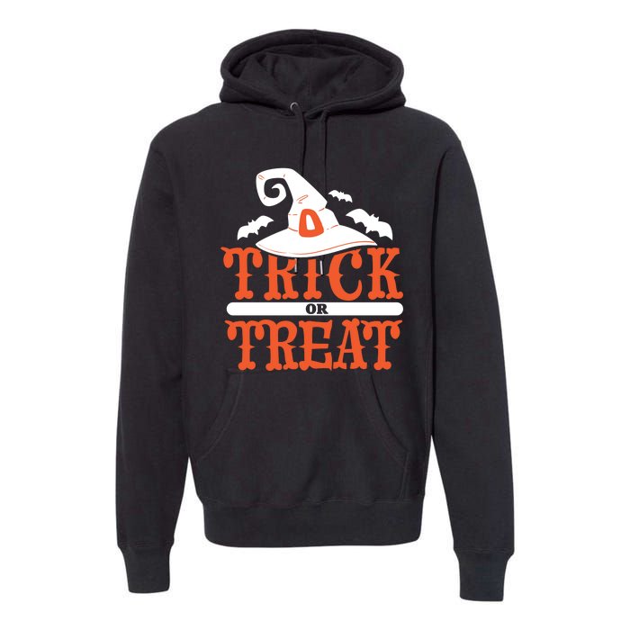 Trick Or Treat Halloween Witch Premium Hoodie