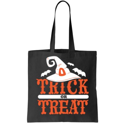 Trick Or Treat Halloween Witch Tote Bag