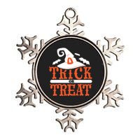 Trick Or Treat Halloween Witch Metallic Star Ornament