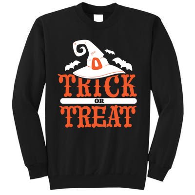 Trick Or Treat Halloween Witch Tall Sweatshirt