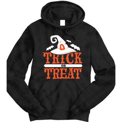 Trick Or Treat Halloween Witch Tie Dye Hoodie