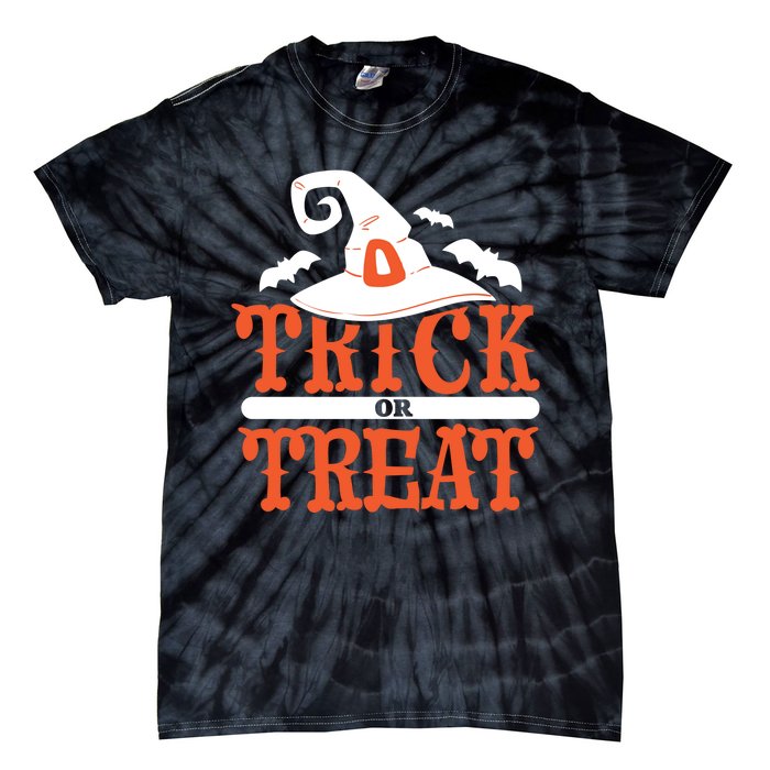 Trick Or Treat Halloween Witch Tie-Dye T-Shirt