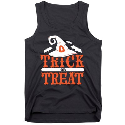 Trick Or Treat Halloween Witch Tank Top