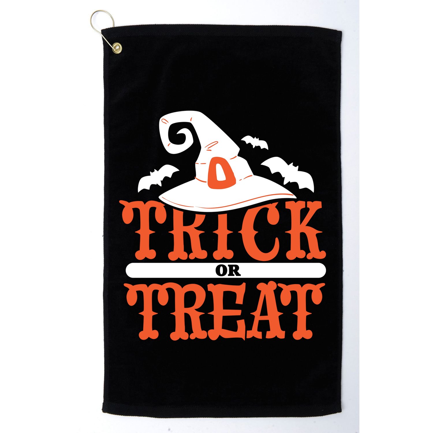 Trick Or Treat Halloween Witch Golf Towel