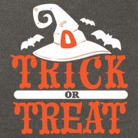 Trick Or Treat Halloween Witch Cotton Canvas Backpack