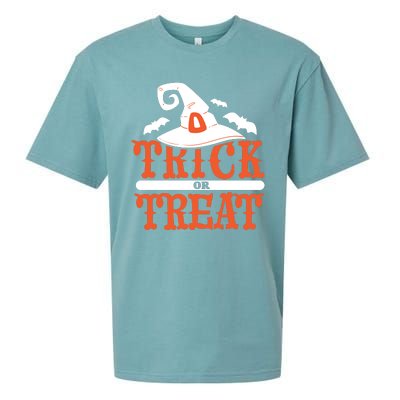 Trick Or Treat Halloween Witch Sueded Cloud Jersey T-Shirt