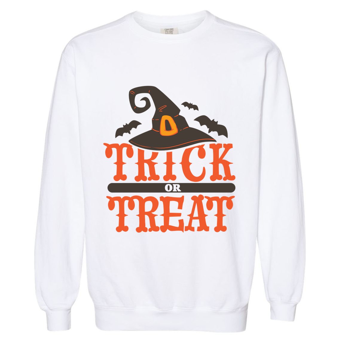 Trick Or Treat Halloween Witch Garment-Dyed Sweatshirt