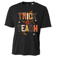 Trick Or Teach Retro Halloween Teacher Women Costume Cooling Performance Crew T-Shirt