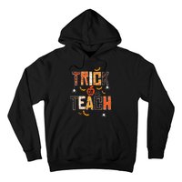 Trick Or Teach Retro Halloween Teacher Women Costume Hoodie