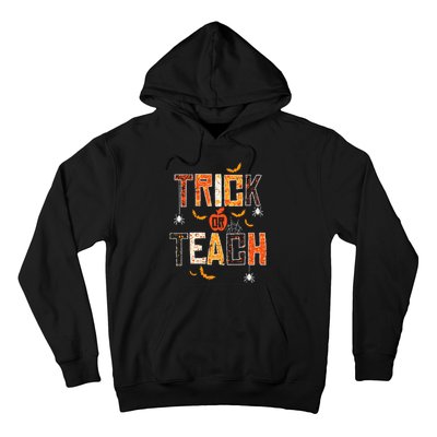 Trick Or Teach Retro Halloween Teacher Women Costume Hoodie