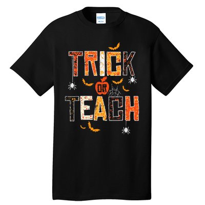 Trick Or Teach Retro Halloween Teacher Women Costume Tall T-Shirt