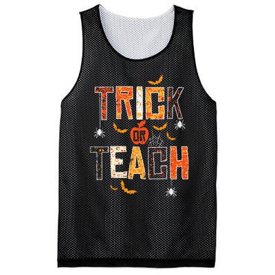 Trick Or Teach Retro Halloween Teacher Women Costume Mesh Reversible Basketball Jersey Tank