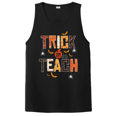 Trick Or Teach Retro Halloween Teacher Women Costume PosiCharge Competitor Tank