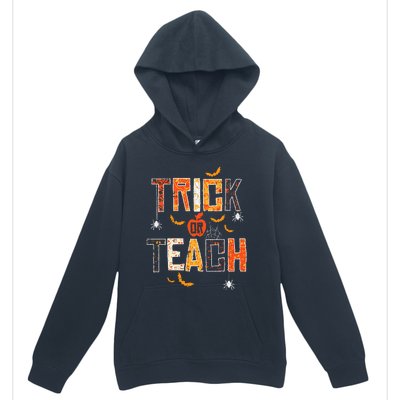 Trick Or Teach Retro Halloween Teacher Women Costume Urban Pullover Hoodie