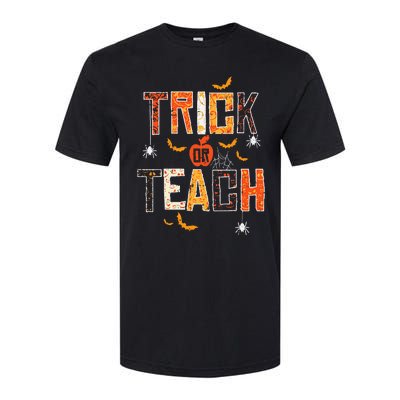 Trick Or Teach Retro Halloween Teacher Women Costume Softstyle CVC T-Shirt