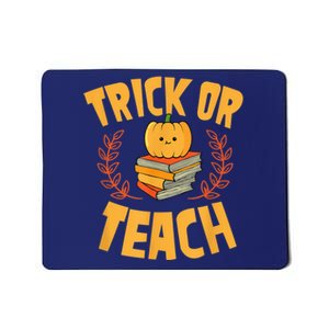 Trick Or Teach Pumpkin Funny Cute Elementary School Teacher Mousepad