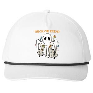 Trick Or Treat Candy Ghost Halloween Snapback Five-Panel Rope Hat