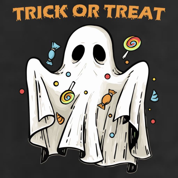 Trick Or Treat Candy Ghost Halloween 11oz C Handle Ceramic Mug