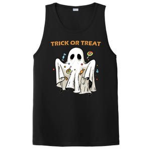 Trick Or Treat Candy Ghost Halloween PosiCharge Competitor Tank