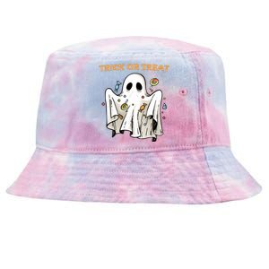 Trick Or Treat Candy Ghost Halloween Tie-Dyed Bucket Hat