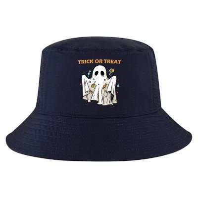 Trick Or Treat Candy Ghost Halloween Cool Comfort Performance Bucket Hat