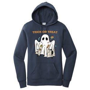 Trick Or Treat Candy Ghost Halloween Women's Pullover Hoodie