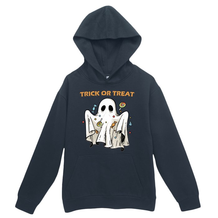 Trick Or Treat Candy Ghost Halloween Urban Pullover Hoodie