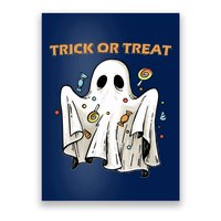 Trick Or Treat Candy Ghost Halloween Poster