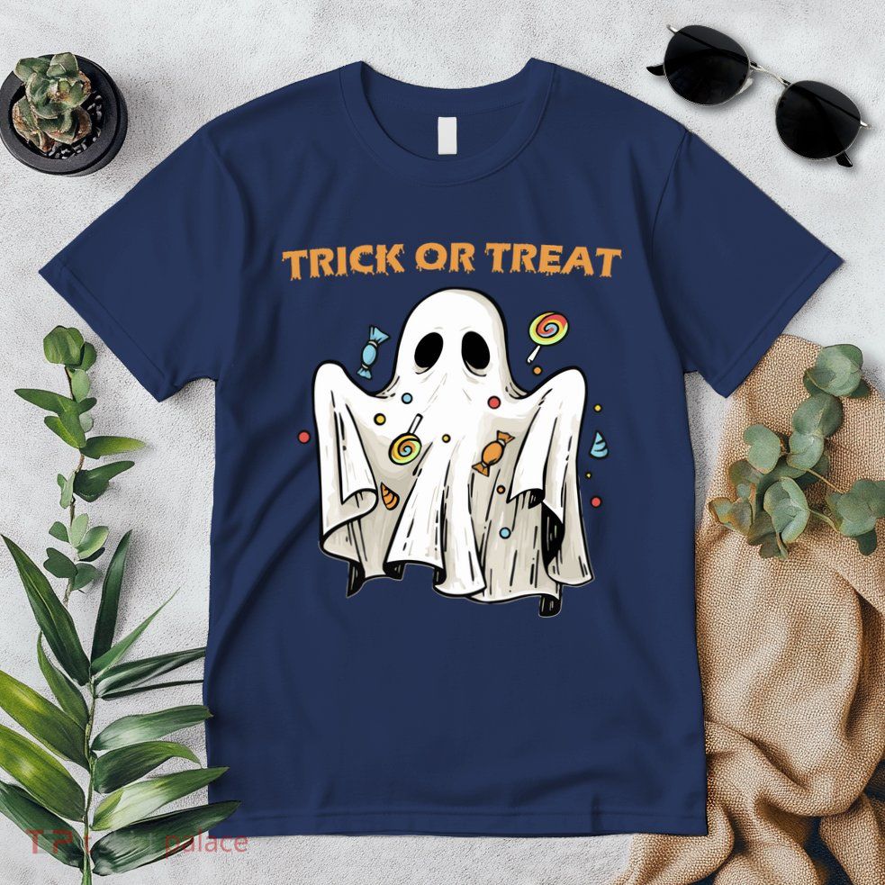 Trick Or Treat Candy Ghost Halloween Premium T-Shirt