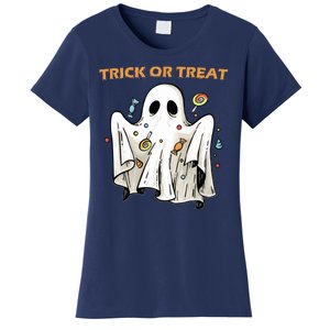 Trick Or Treat Candy Ghost Halloween Women's T-Shirt