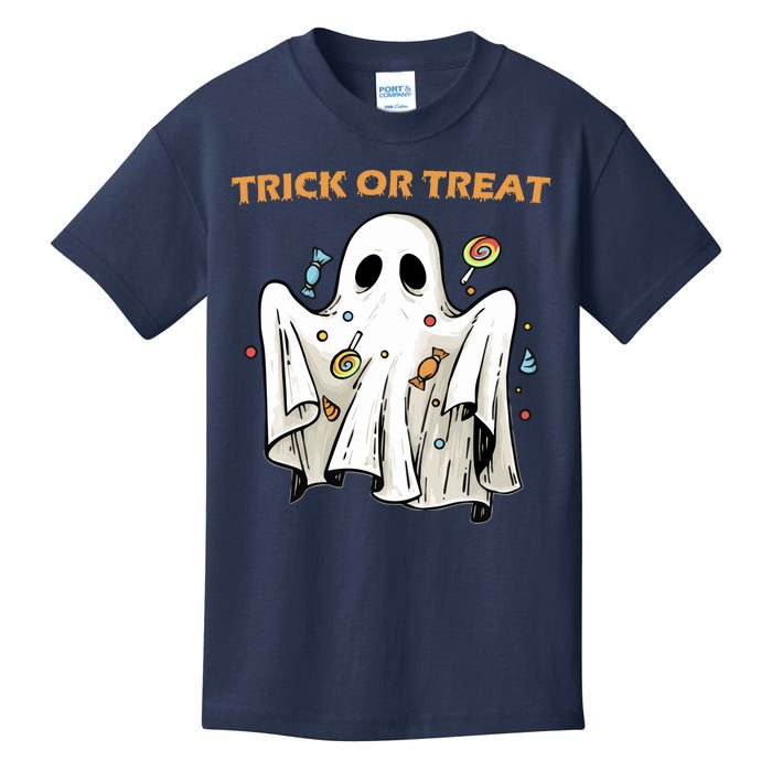 Trick Or Treat Candy Ghost Halloween Kids T-Shirt