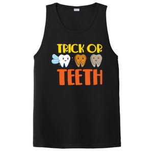 Trick Or Teeth Funny Halloween Dentist Dental Hygienist Gift PosiCharge Competitor Tank