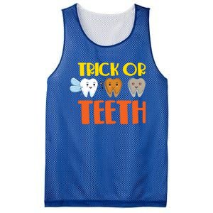 Trick Or Teeth Funny Halloween Dentist Dental Hygienist Gift Mesh Reversible Basketball Jersey Tank