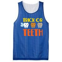 Trick Or Teeth Funny Halloween Dentist Dental Hygienist Gift Mesh Reversible Basketball Jersey Tank