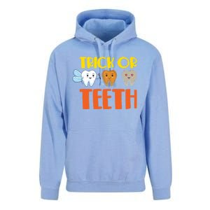 Trick Or Teeth Funny Halloween Dentist Dental Hygienist Gift Unisex Surf Hoodie