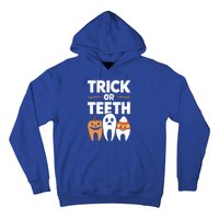 Trick Or Th Funny Dental Halloween Treat Dentist Funny Gift Hoodie