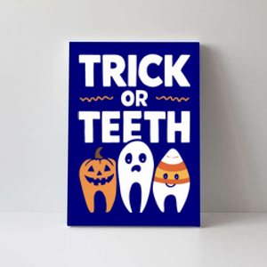 Trick Or Th Funny Dental Halloween Treat Dentist Funny Gift Canvas