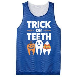 Trick Or Th Funny Dental Halloween Treat Dentist Funny Gift Mesh Reversible Basketball Jersey Tank