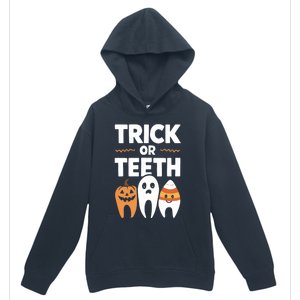 Trick Or Th Funny Dental Halloween Treat Dentist Funny Gift Urban Pullover Hoodie