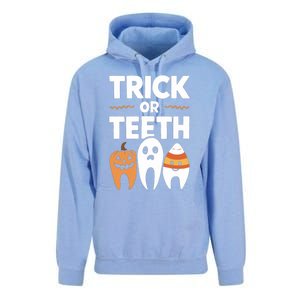 Trick Or Th Funny Dental Halloween Treat Dentist Funny Gift Unisex Surf Hoodie